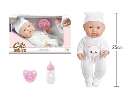 PANENKA 25CM PEVNÉ TĚLO S DOPLŇKY V KR 00120035
