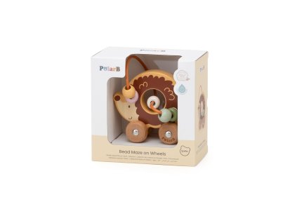 DŘEVĚNÉ BLUDIŠTĚ JEŽEK NA KOLEČKÁCH V KR   443091