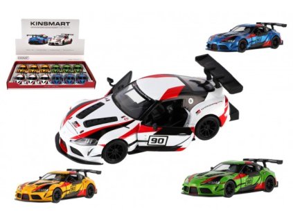 AUTO KINSMART TOYOTA GR SUPRA RACING 13CM 4 BARVY    410538