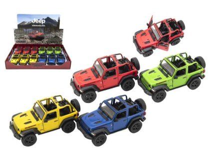 AUTO KINSMART JEEP WRANGLER 12CM 4 BARVY 00410533