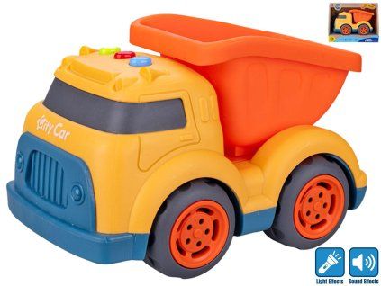 AUTO STAVEBNÍ 17CM NA BATERIE SVĚTLO, ZVUK 18M+  69310