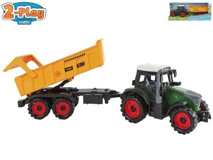 TRAKTOR S VLEČKOU 35CM NA SETRVAČNÍK  521782