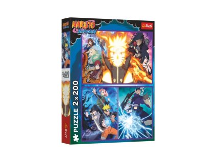 PUZZLE 2V1 NINDŽA Z VESNICE HIDDEN LEAF 2X200D  89013333
