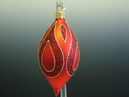OLIVA ČERVENÁ MAT, PLAST. DEKOR SLZ 5KS 8X4CM 00913-51231