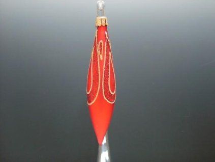 RAKETA ČERVENÁ MAT, PLAST. DEKOR SLZ 5KS 14X3CM 00918-41176