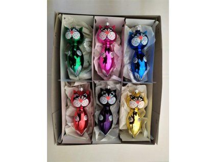 KOČKA TYRKYSOVÁ RETRO TLAPKY ASS 6KS 13CM 01542-90861