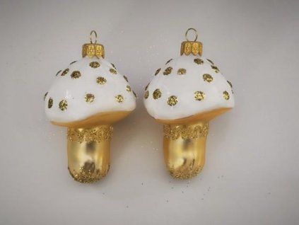 MUCHOMŮRKA BÍLOZLATÁ VĚTŠÍ 6KS 9CM 02032-97476
