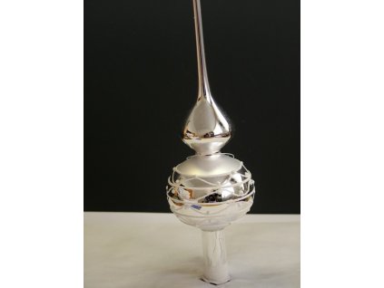 ŠPICE STŘÍBRNÁ LESK PLAST. DEKOR VEL.7 01274-81922