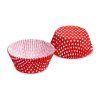 Košíčky cukrářské 50x30mm puntíky bíločervené, 40ks 16.65582